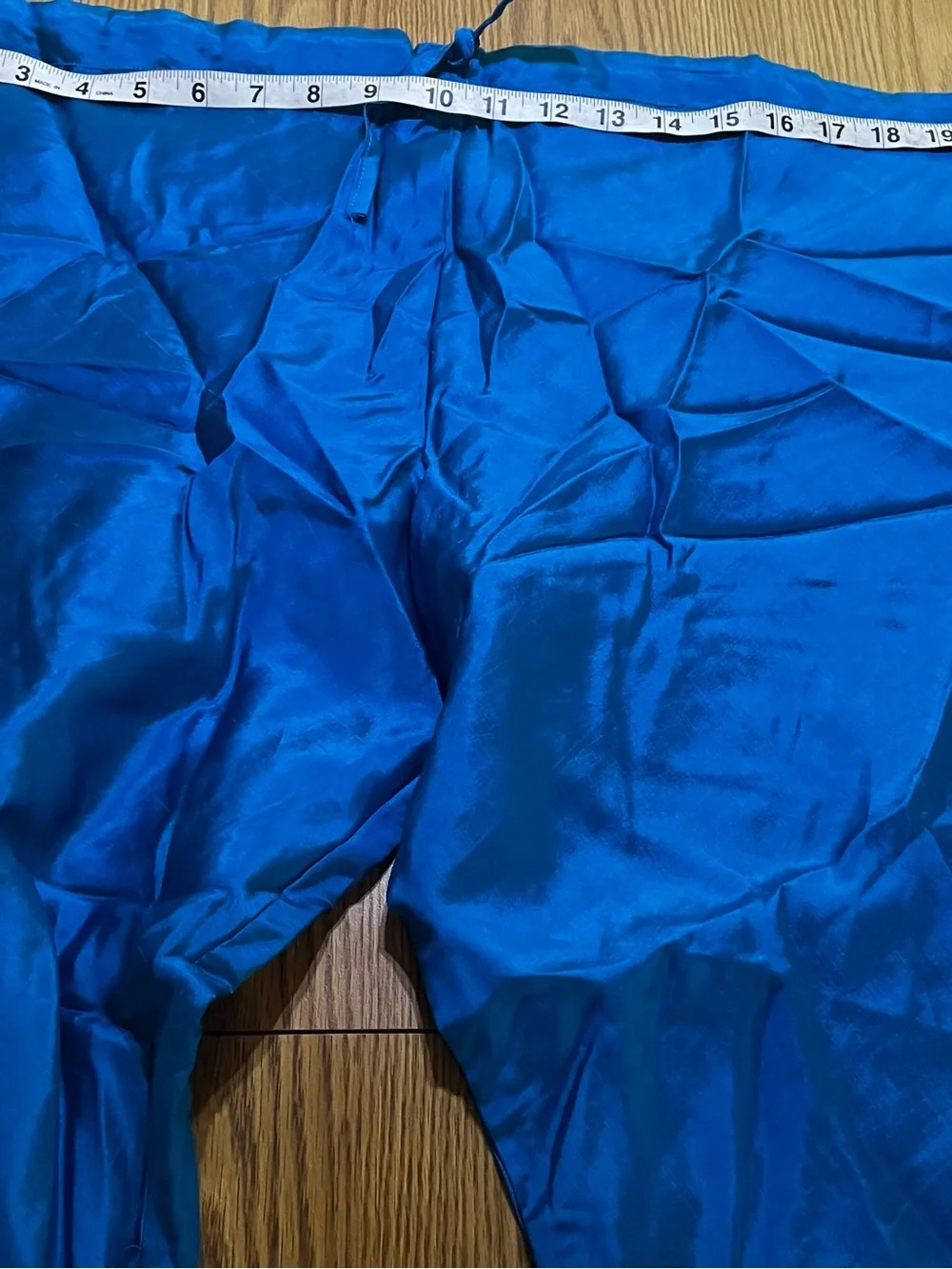 Embellished Sapphire Blue Salwar Pants with Dupatta